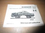 Marklin boekje van de 4904., Wisselstroom, Gebruikt, Märklin, Boek, Tijdschrift of Catalogus