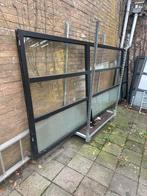 Terrasschermen - Glas en Metaal, Tuin en Terras, Tuinschermen, Ophalen, Gebruikt, Glas