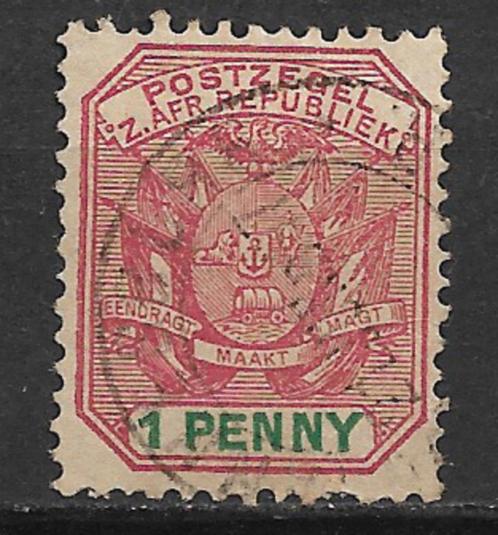 Transvaal Zuid Afrika 1896 Wagon huifkar, Postzegels en Munten, Postzegels | Afrika, Gestempeld, Zuid-Afrika, Verzenden