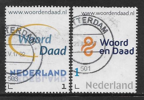 Woord & Daad, 2 versies (K2134), Postzegels en Munten, Postzegels | Nederland, Ophalen of Verzenden