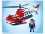 Playmobil Set 4824 Brandweer helicopter, Ophalen of Verzenden, Zo goed als nieuw, Complete set