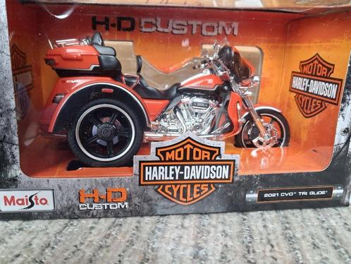 supper nette harley davidson  3 wieler trike motor, Hobby en Vrije tijd, Modelauto's | 1:5 tot 1:12, Nieuw, Motor, Verzenden