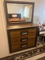 Commode met spiegel, Ophalen, Bruin, Overige typen, Tweepersoons