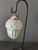 Zeeblauwe eikel Kerstornament Glas, Verzenden, Nieuw