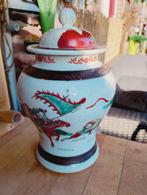 Chinese handgeschilderde porseleinen Nanking deksel pot, Antiek en Kunst, Antiek | Porselein, Ophalen of Verzenden