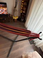 Hangmat 2 persoons met standaard en tas - ZGAN!, Tuin en Terras, Hangmatten, Binnen, Meerpersoons, Ophalen of Verzenden, Zo goed als nieuw