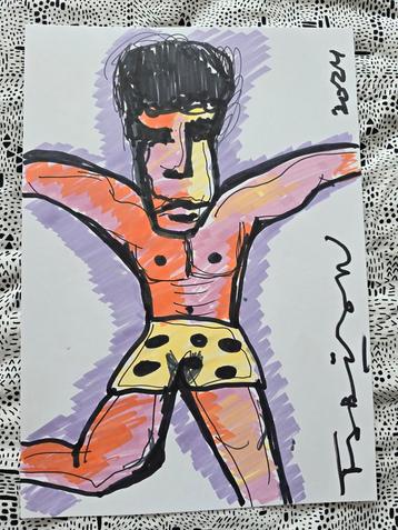 17 Tekeningen Fabian - Herman Brood Stijl beschikbaar voor biedingen