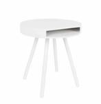 Bijzettafel Zuiver Hide and Seek wit Ø 46 cm, H 50,5 cm, Minder dan 55 cm, Rond, Zo goed als nieuw, Hout