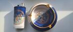 vintage asbak + aansteker euroceramika decorated 24kr gold, Ophalen of Verzenden