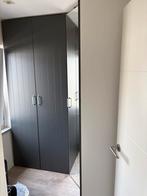 Leen Bakker Kledingkast, grijs met spiegel. 236cm hoog, Huis en Inrichting, Kasten | Kledingkasten, Ophalen, Kunststof, 200 cm of meer