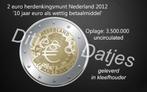 2 euro Nederland 2012 - 10 Jaar euro als betaalmiddel - UNC, Postzegels en Munten, Munten | Europa | Euromunten, Ophalen of Verzenden