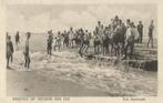 Katwijk, Groeten vanaf het strand Een doorbraak, Verzenden, 1920 tot 1940, Gelopen, Zuid-Holland