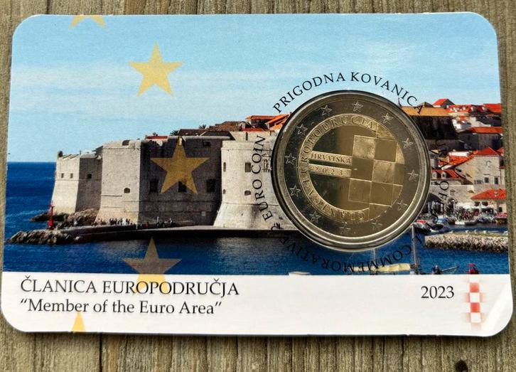 Kroatië 2 Euro 2023 - Eurozone Toetreding, Postzegels en Munten, Munten | Europa | Euromunten, Losse munt, 2 euro, Overige landen