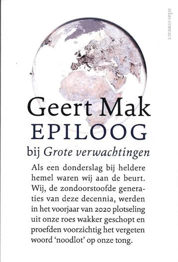 Geert Mak - Epiloog - NIEUW beschikbaar voor biedingen