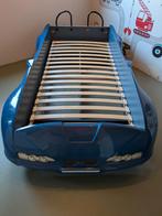 Blauw auto bed (200x90), Ophalen, Gebruikt, 90 cm, Eenpersoons