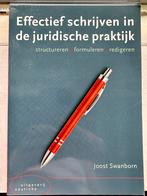 HBO Rechten - Effectief schrijven in de juridische praktijk, Joost Swanborn, Sociale wetenschap, Ophalen of Verzenden, Zo goed als nieuw