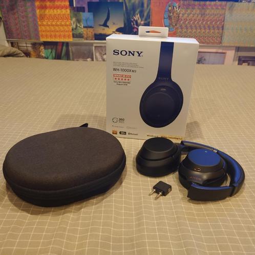 Sony WH-1000XM3 Zwart - Headset in doos, Audio, Tv en Foto, Koptelefoons, Zo goed als nieuw, Over oor (circumaural), Sony, Draadloos