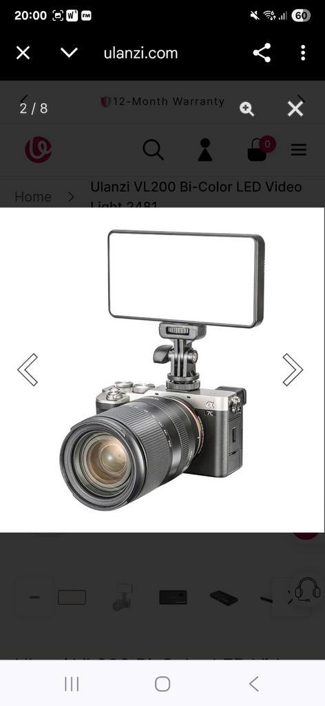 Ulanzi vl200 2 kleurige led videolamp nieuw in seal, Audio, Tv en Foto, Fotografie | Flitsers, Nieuw, Overige merken, Ophalen of Verzenden