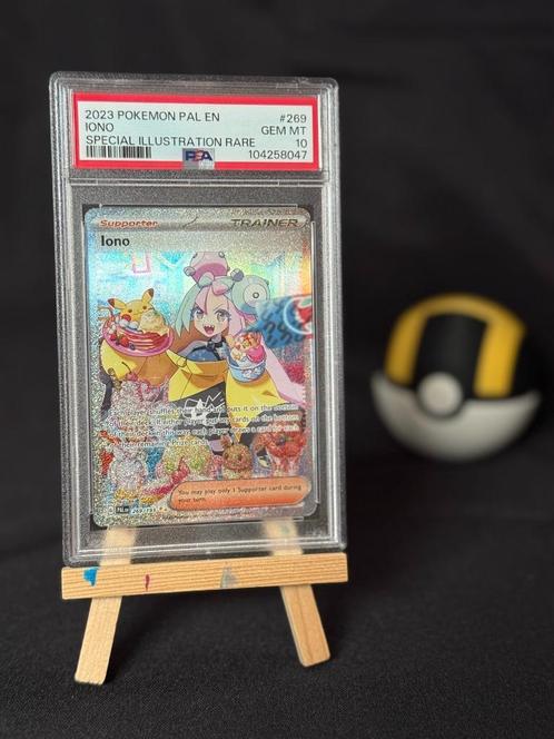 Iono | PSA 10 | Paldea Evolved 269 | Waifu | Engels, Hobby en Vrije tijd, Verzamelkaartspellen | Pokémon, Zo goed als nieuw, Losse kaart