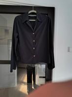 Blouse/ jasje Margriet Nannings travelstof donkerblauw M, Kleding | Dames, Maat 38/40 (M), Blauw, Margriet Nannings, Ophalen of Verzenden