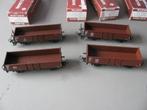 Klein Modelbahn Bakwagens DB 4x, Ophalen, Zo goed als nieuw, Gelijkstroom, Wagon