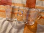 2 Nieuwe glazen DE koffie mokken, Glas of Glazen, Ophalen of Verzenden, Overige stijlen, Glas