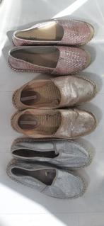 Espadrilles roze zilver goud mt 38, Ophalen of Verzenden, Roze, Espadrilles of Moccasins