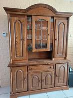 Houten buffetkast met glazen deuren, Ophalen