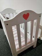 Poppen bed hout wit, Ophalen, Zo goed als nieuw, Overige typen