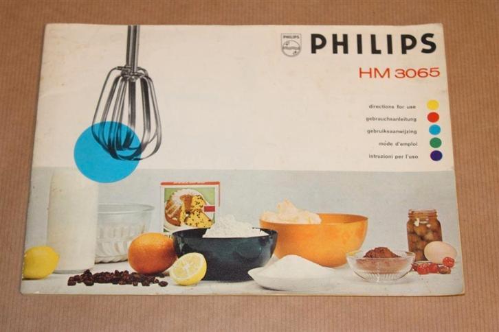 Oude handleiding Philips handmixer - Ca 1965, Boeken, Techniek, Gelezen, Elektrotechniek, Ophalen of Verzenden