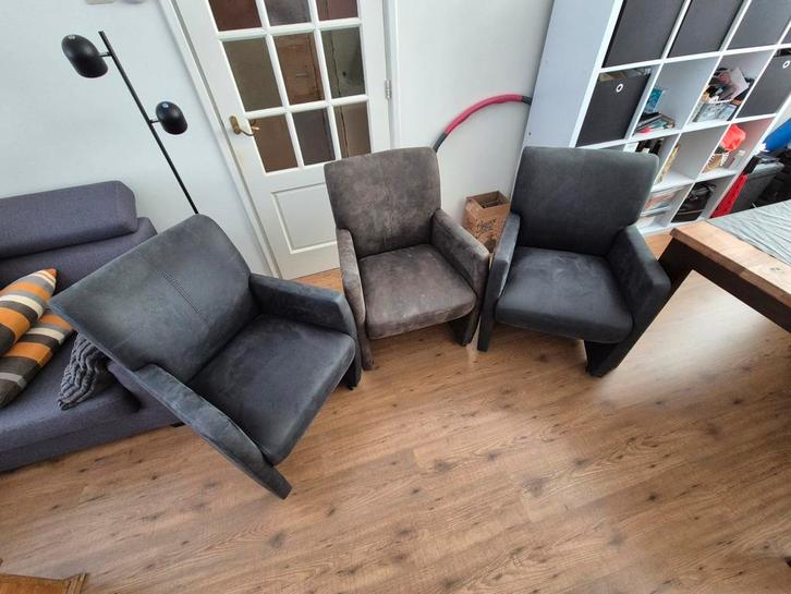 Goossens/Type Alex/6x Eetkamerstoelen/izgst, Huis en Inrichting, Stoelen, Zo goed als nieuw, Vijf, Zes of meer stoelen, Grijs