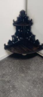 Antieke hoek wandplank, hoekplankje, hoekschap, wandconsole, Ophalen of Verzenden