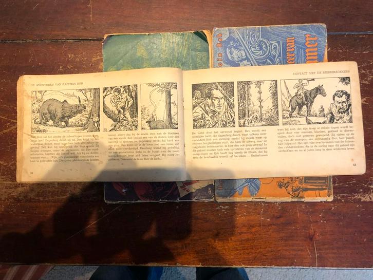 Oude Kapitein Rob stripboekjes, Boeken, Stripboeken, Gelezen, Meerdere stripboeken, Ophalen of Verzenden