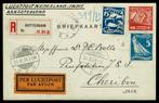 NEDERLAND 1928 Aangetekende briefkaart naar Java, Ophalen of Verzenden, Briefkaart