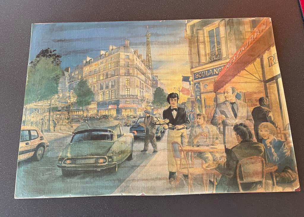 Print op board van Citroën DS Snoek Parijs Frankrijk, Ophalen, Zo goed als nieuw, Auto's