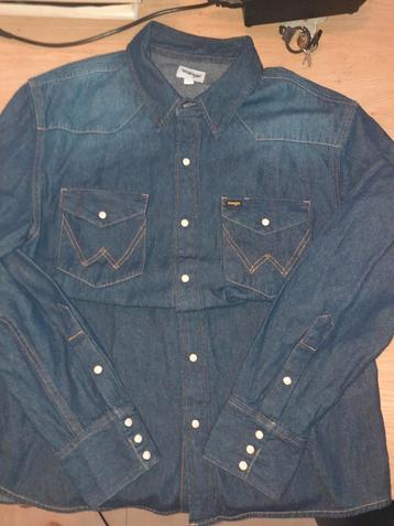 Oriogineele Wrangler spijkerblouse Maat L  beschikbaar voor biedingen