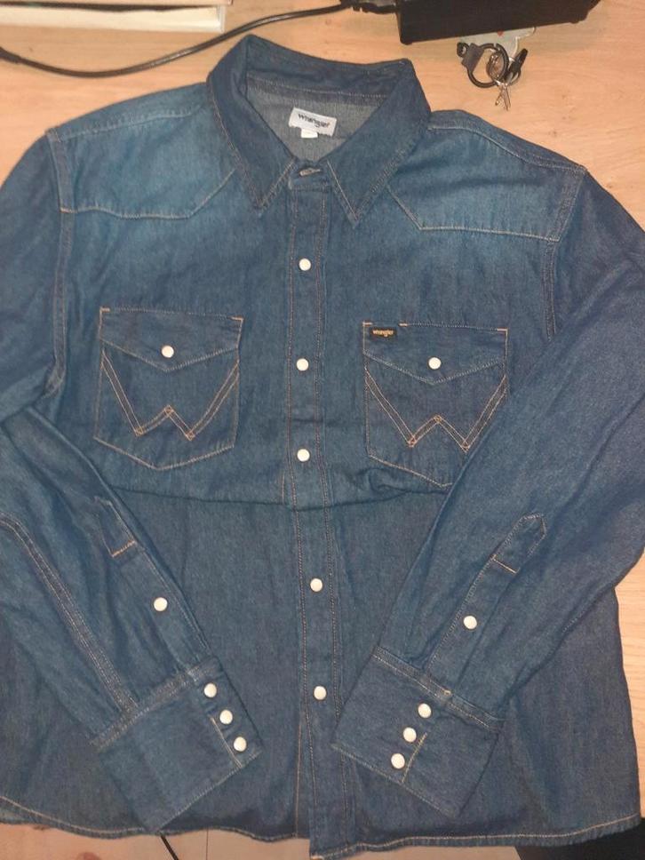 Oriogineele Wrangler spijkerblouse Maat L, Kleding | Heren, Overige Herenkleding, Nieuw, Ophalen of Verzenden