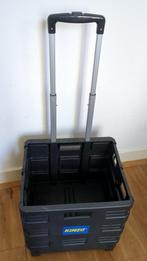 Trolley met krat, opvouwbaar en verrijdbaar, Doe-het-zelf en Verbouw, Ophalen, 40 tot 60 cm, Opvouwbaar, Minder dan 50 cm