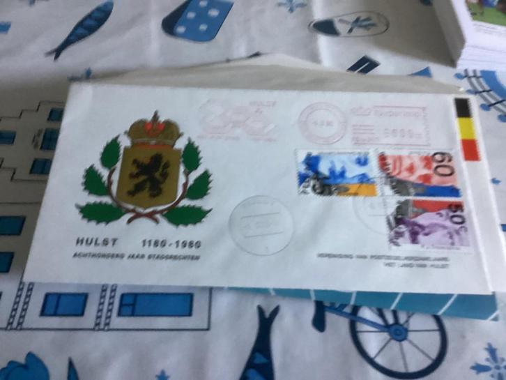 No4196 Hulst 800 jaar stadsrechten 4-3-1980 Heb ook van, Postzegels en Munten, Postzegels | Eerstedagenveloppen, Onbeschreven