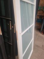 83x201,5cm binnendeur opdek R Staal look wit mat glas SL5, Ophalen, Cando, 80 tot 100 cm, .