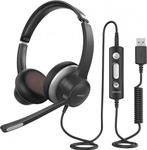 Mpow HC6 (BH328A) | Usb Bedrade Headset | 3.5mm On-Ear, Bedraad, On-ear, Ophalen of Verzenden, Zo goed als nieuw