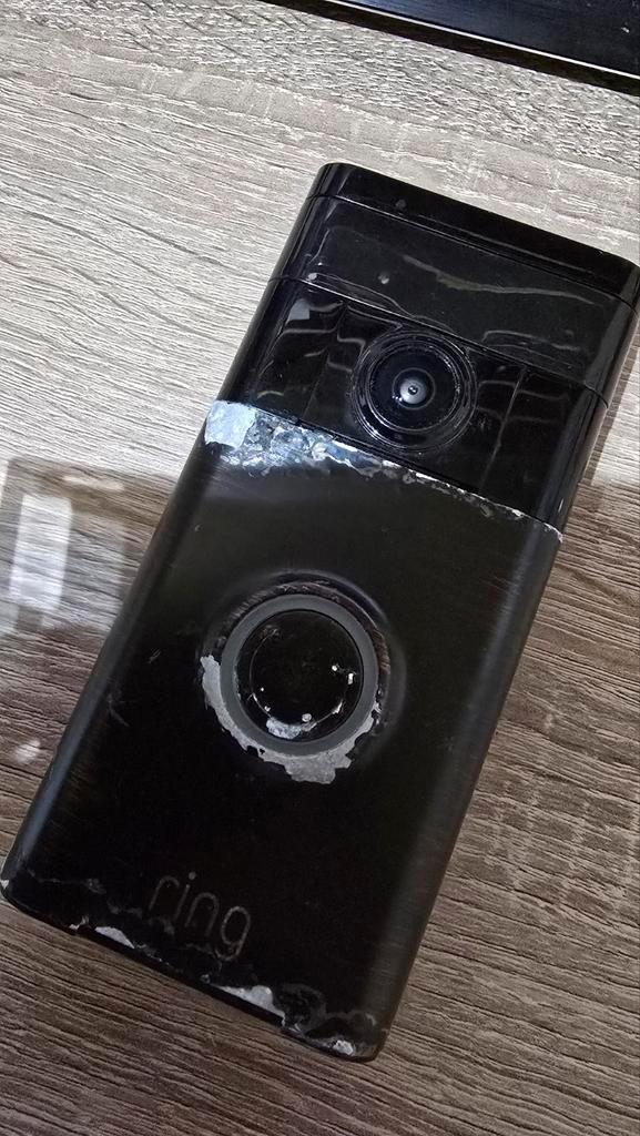 Ring Video Deurbel Venetian Bronze (Corrosie), Huis en Inrichting, Deurbellen, Gebruikt, Draadloos, Ingebouwde camera, Compatibel met smartphone