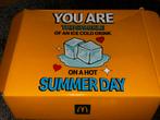 McDonald's Zomerset met Glazen, IJshouder & Onderzetters (2x, Ophalen, Zo goed als nieuw