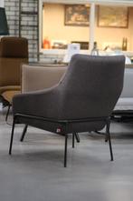 Luxe fauteuil JOLLY Jess Design metaal stof taupe, Huis en Inrichting, Ophalen, 75 tot 100 cm, Zo goed als nieuw, Metaal
