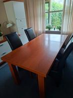 Massief houten eettafel 180x90 in kersenkleur, Huis en Inrichting, Tafels | Eettafels, Ophalen, Gebruikt, Eikenhout, 50 tot 100 cm