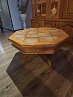 Massief eiken houten salontafel, Huis en Inrichting, Tafels | Salontafels, Ophalen, Gebruikt