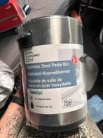 Pedaal emmer prullenbak, Ophalen, Nieuw, Minder dan 10 liter, Metaal