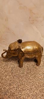 BRONZEN OLIFANT 30 CM LANG EN 20 CM HOOG 1700 GRAM ZWAAR, Ophalen of Verzenden