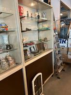3 vitrinekasten groot en hoog vintage, Huis en Inrichting, Kasten | Vitrinekasten, Ophalen, Gebruikt, 25 tot 50 cm, Minder dan 100 cm