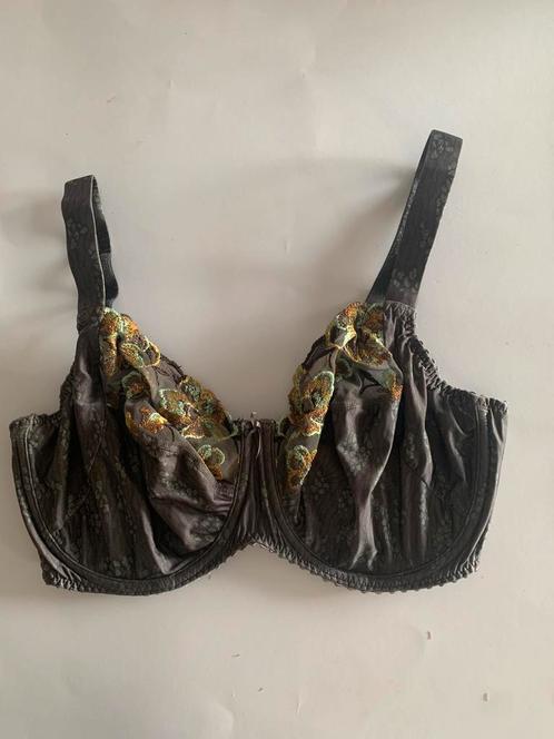 Prima donna 80F full cup groen/grijs goud geel borduur, Kleding | Dames, Ondergoed en Lingerie, BH, Grijs, Verzenden